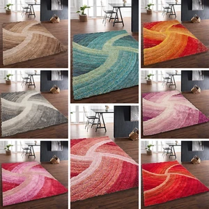 Luxury 3D Shaggy Rug – Ultra Soft, Plush & Modern Swirl Pattern for Any Room - Picture 1 of 33