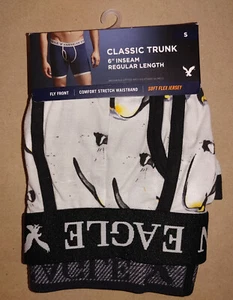 AMERICAN EAGLE Men Classic Trunk 6" Inseam "Penguin" Trunk Soft Flex Jersey Sz-S - Picture 1 of 2