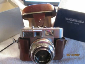 Rare Voigtlander Vitomatic 35mm Camera w/ 50mm PRONTOR Skopar Lens & Case & BOX - Picture 1 of 6
