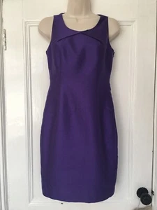 LK BENNETT DRESS Size 8 Purple Cleo Silk Wool Occasion RRP£255 Kate Wedding - Picture 1 of 12