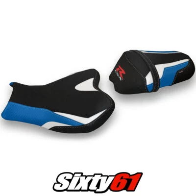Cubierta de asiento Tappezzeria blanco azul negro Suzuki GSXR 1000 2009-2013 2014 2015 2016 Foto 1 de 4