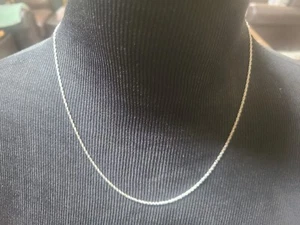 Sterling Silver Chain Necklace – 19.5 inch Length - Picture 1 of 3
