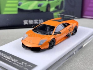 Per scala 1:64 CL arancione Murcielago LP670-4 SV racing sport modellino resina pressofusa - Foto 1 di 5