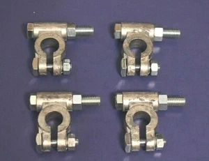 4 Military Style Battery Terminals For Off-Road Vehicles USA MADE 2 POS 2 NEG - Picture 1 of 6