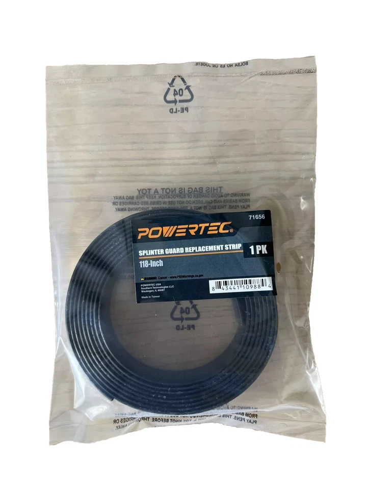 Tira de repuesto de protector de astilla POWERTEC 71656 para rieles guía de 118" Foto 1 de 1
