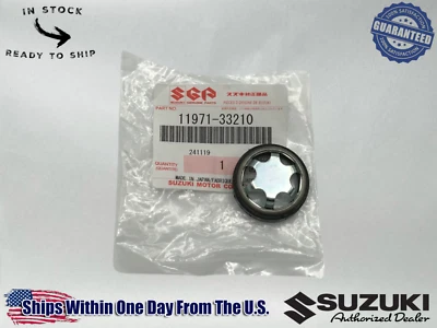 Suzuki Genuine RIGHT SIDE CLUTCH COVER LENS OIL LEVEL SITE GLASS 11971-33210 - Image 1 of 4