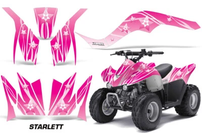 ATV Graphics Kit Quad Decal For Kawasaki KFX50 KFX90 07-21 STARLETT PINK - Image 1 of 2