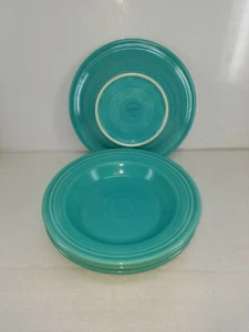 SET 4 RIM SOUP/ SMALL PASTA BOWL turquoise blue FIESTA 9" NEW - Picture 1 of 1
