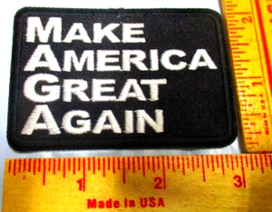 Trump MAGA Patch Präsidentschaftskandidat Politik Sammlerstück Biker Weste Emblem - Bild 1 von 1