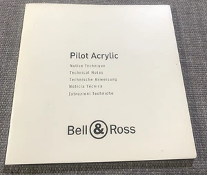 Bell & Ross Pilot Acrylic Chronograph Watch Technical Notes Instructions Manual - Picture 1 of 11