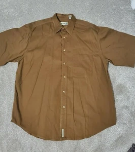 De colección Fieldmaster Para Hombre Manga Corta Abotonada Talla XL Tostado Algodón Pesado - Imagen 1 de 7