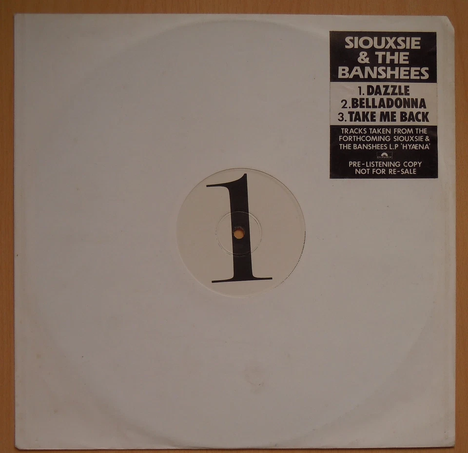 Siouxsie & The Banshees 3 Track Album Sampler Hyaena 12" Promo - Image 1 of 1