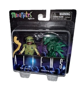 Aliens Mini Mates Sgt. Mini figuras coleccionables de Apone y alienígenas brillantes. VHTF! - Imagen 1 de 8
