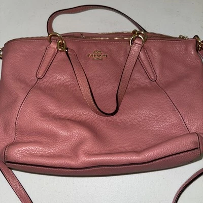 Coach F31077 Small Kelsey Vintage Pink Pebbled Leather With Shoulder Strap Ditsy - Image 1 of 4