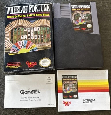 Wheel of Fortune Nintendo NES CIB Complete Box Gametek With Manual - Image 1 of 4