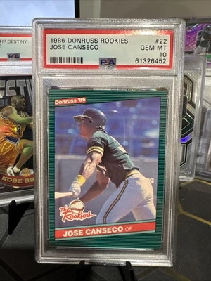 1986 Donruss The Rookies - Jose Canseco #22 (RC) - Image 1 of 3