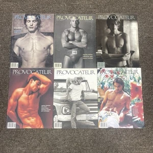 Provocateur Magazine LOT OF 6 Issues Volume 1 & 2 Men’s Interest Gay Physique - Picture 1 of 11