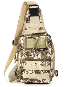 JBvalu Fishing Tackle Bag/Shoulder Backpack Cross-Body Sling, TAN CAMO💎 - Picture 1 of 8