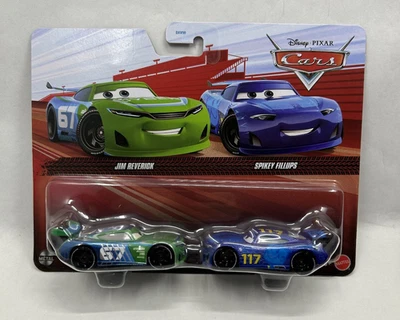DISNEY PIXAR CARS JIM REVERICK CARBON CYBER SPIKEY FILLUPS 2026 2 PACK SAVE 6 - Image 1 of 2