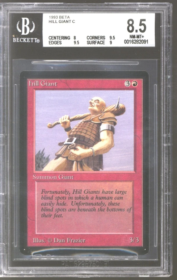Magic MTG Beta Hill Giant BGS 8.5 (8, 9.5, 9.5, 9) NEAR MINT NM - Image 1 of 1