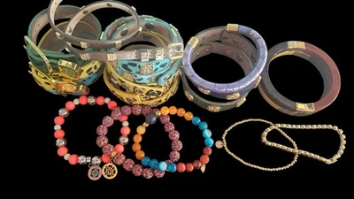 Rustic Cuff Bracelets Lot Of 17 Wraps, Bangles, Stretch, Clasp, Magnetic Women's - Image 1 of 4