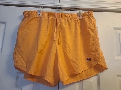 Shorts de corrida New Balance feminino XL laranja leve sem forro ativo - Imagem 1 de 4
