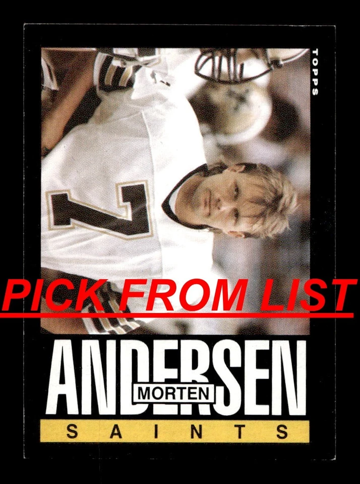 1985 Topps Football #1-197 EX-MT/NM Pick From List ALL PICTURED qq7 - Image 1 of 1