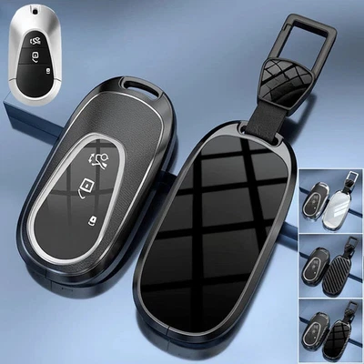 Zinc Alloy TPU Leather Car Key Fob Case Cover For Benz C E S C260 S500 S450 W206 - Image 1 of 4