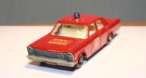 59C 1965 Ford Galaxie Fire Chief BPW Matchbox Lesney Made in England Mint - Picture 1 of 5