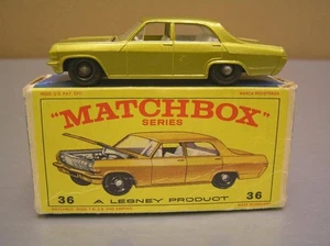 Matchbox Regular Wheels #36 Opel Diplomat made in England Lesney MIB - Picture 1 of 12