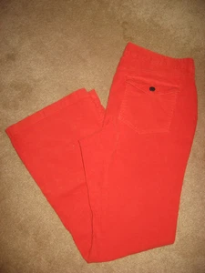 Pantalone donna arancione EDDIE BAUER leggermente curvy/svasato in velluto a coste 14 - Foto 1 di 1