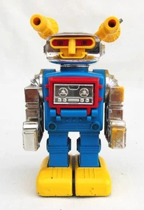 1970's Yonezawa Toys ZnDc no. 2 Blue Alloy  Robot Figure made in Japan - Picture 1 of 7