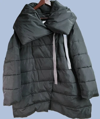 Abrigo acolchado negro acolchado Laurier & Co para mujer XL manga larga súper cálido Foto 1 de 4