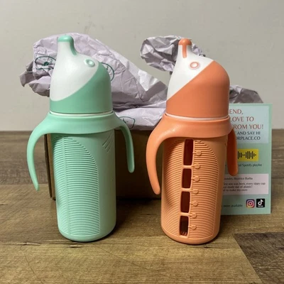 Juego de 2 - Taza de vidrio para niños pequeños - The Luca - ENVÍO RÁPIDO GRATUITO Foto 1 de 4