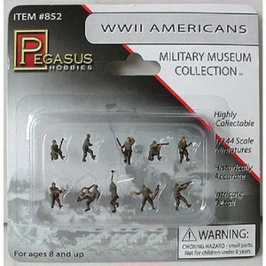 Pegasus 852 x 1/144 American Infantry WWII figures (Painted) - Picture 1 of 2