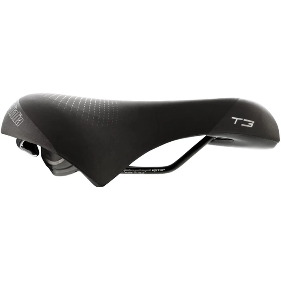 Selle Italia T3 Flow Saddle Black, FeC Alloy, W210xL267mm - Image 1 of 1