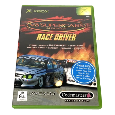 V8 Supercars Australia Race Driver Microsoft Xbox (2003) PAL Complete + Manual - Image 1 of 4