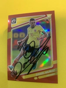 Daniel Munoz Signed Donruss Optic Red /149 RC With COA - Colombia - Picture 1 of 2