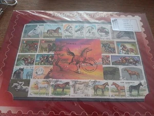 100 SELLOS POSTALES CABALLOS USADOS (P12) - Imagen 1 de 1