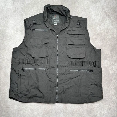 Colete Rothco Ranger preto utilitário tático campo de tiro militar masculino GG - Imagem 1 de 4