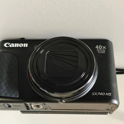 Canon SX740 HS Black-80x Zoom Plus, DIGIC 8 Processor,  Functional, English - Image 1 of 3