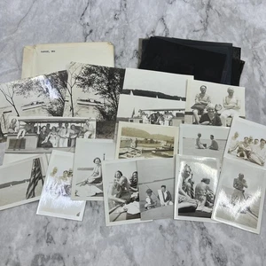 1930s Collection of Photos & Negatives Boating Trip in Virginia TJ9-PG5 - Picture 1 of 8