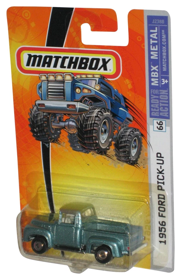 Matchbox MBX Metal (2005) Blu Metallico Ford Pick-Up 1956 Giocattolo Camion #66 - Immagine 1 di 1
