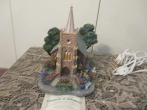 Thomas Kinkade Hawthorne Lamplight Village Windermer Church KOMPLETT #15 - Bild 1 von 5