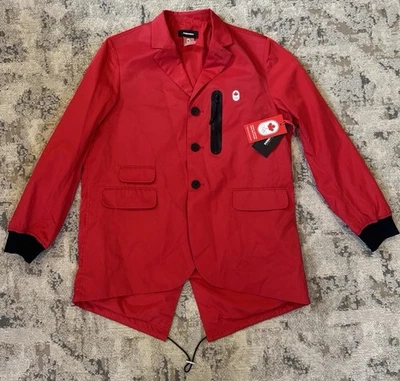 DSQUARED TEAM CANADA HudsonBay 2016 Rio Olympic Opening Ceremony Red Jacket Sz L - Image 1 of 4