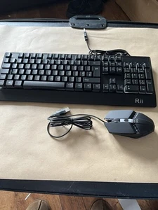 Rio Colourful Led Backlit Multimedia Gaming Keyboard & Mouse Combo Model RK400 - Picture 1 of 6