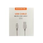 Somostel 4FT 3.1A Micro USB Charging Cable WHITE