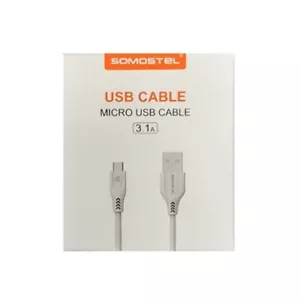 Somostel 4FT 3.1A Micro USB Charging Cable WHITE - Picture 1 of 1