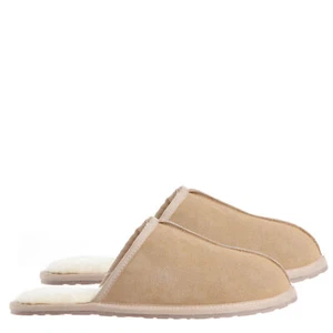 Uggaroo Ugg Scuff Slippers Mens Leather Upper Wool Lining Breathable - Picture 1 of 12