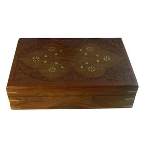 Coffret à bijoux Papillon Marqueteries en laiton 30x20x8cm Boîte de rangement  - Imagen 1 de 3